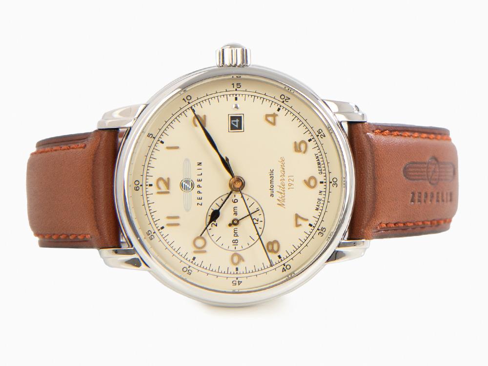 Zeppelin Méditerranée Automatic Watch, Beige, 40 mm, 9668-5 - Image 7