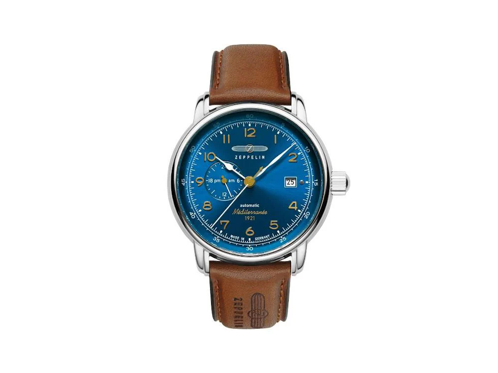 Zeppelin Méditerranée Automatic Watch, Blue, 40 mm, Day, 9668-3 - Image 2