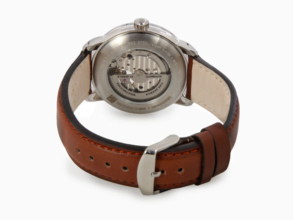 Zeppelin Méditerranée Automatic Watch with Open Heart, Beige, 40 mm, 9666-5 - Image 3
