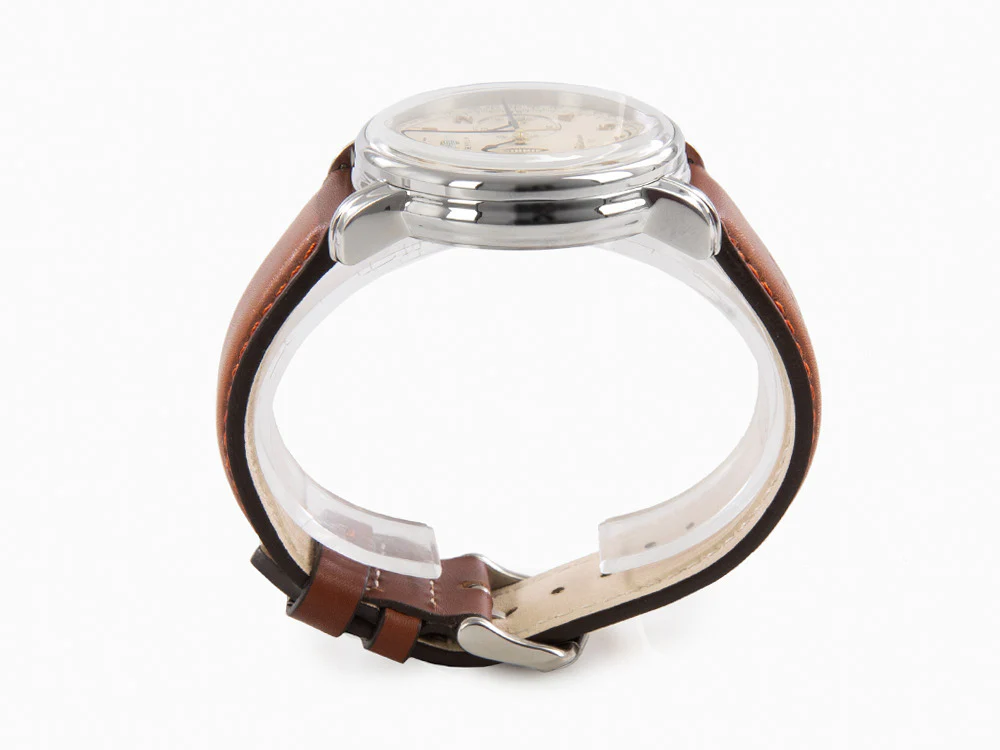 Zeppelin Méditerranée Chrono Quartz Watch, Beige, 42 mm, Day, 9670-5 - Image 6