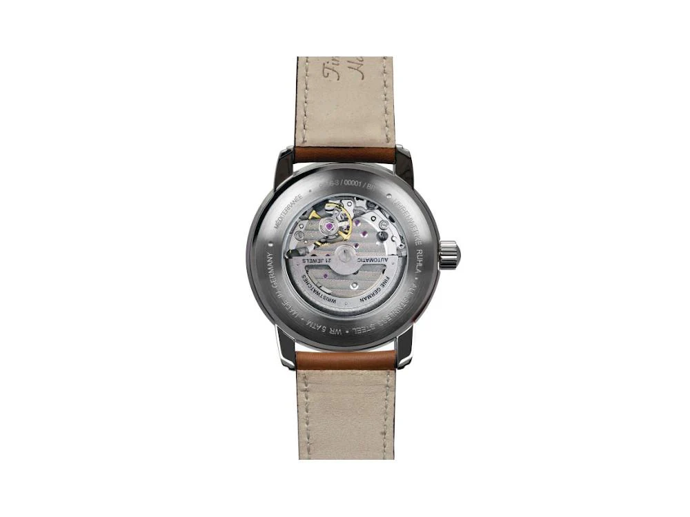 Zeppelin Méditerranée Open Heart Automatic Watch, Blue, 40 mm, 9666-3 - Image 3