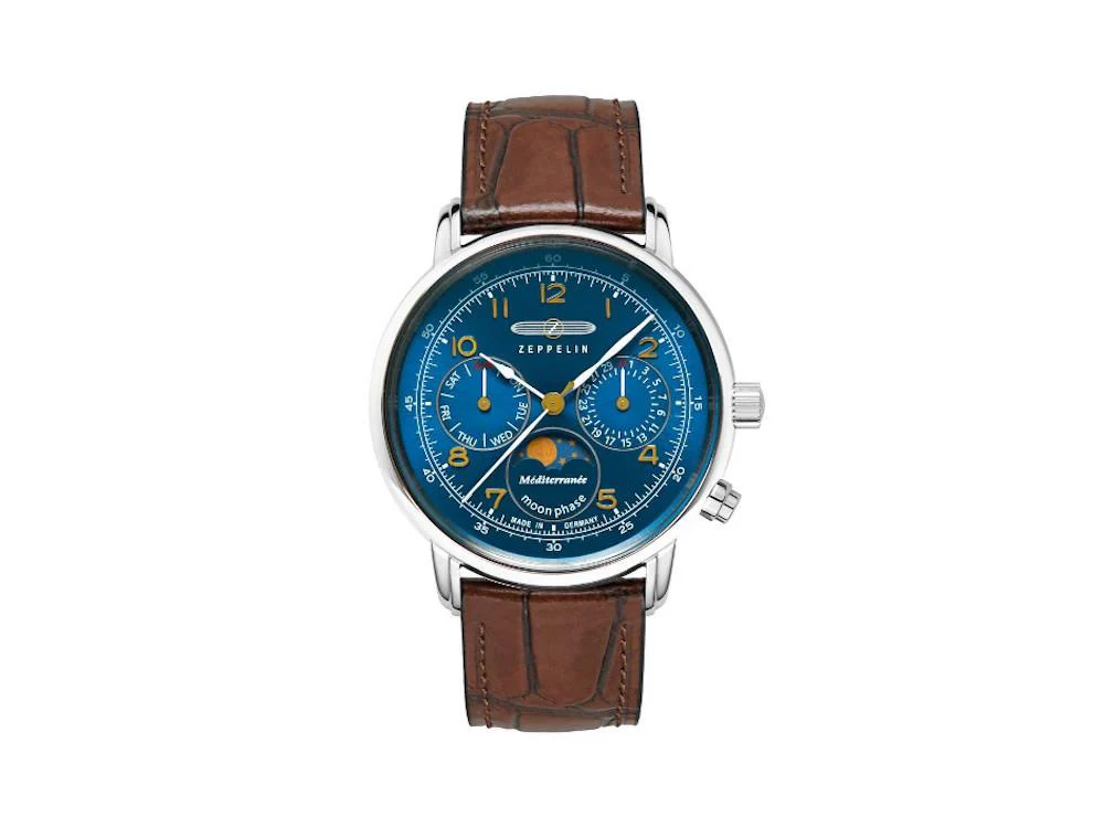 Zeppelin Méditerranée Quartz Watch, Blue, 36 mm, 9637-3 - Image 2