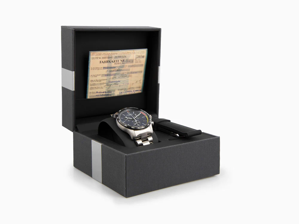 Zeppelin Night Cruise Quartz Watch, Blue, 42 mm, Chronograph, Day, 7288M-3 - Image 9